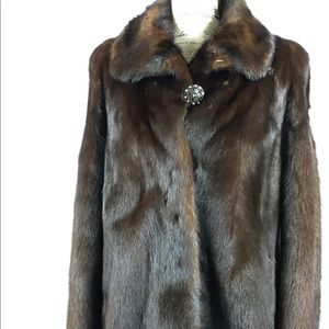 Women's fur coat natural fur Mink very stylish